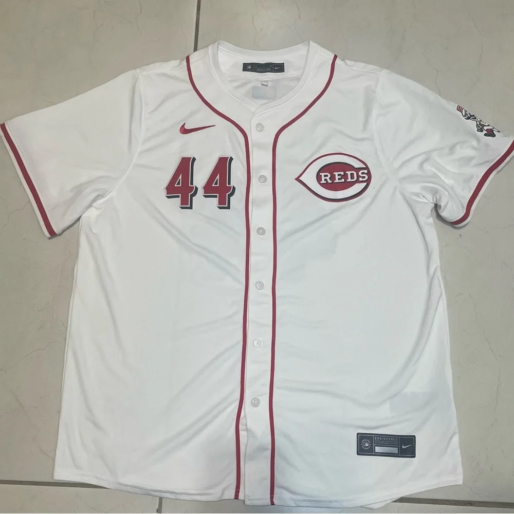Nike Elly De La Cruz Cincinnati Reds MLB Jersey 44 White Men's XL Authentic